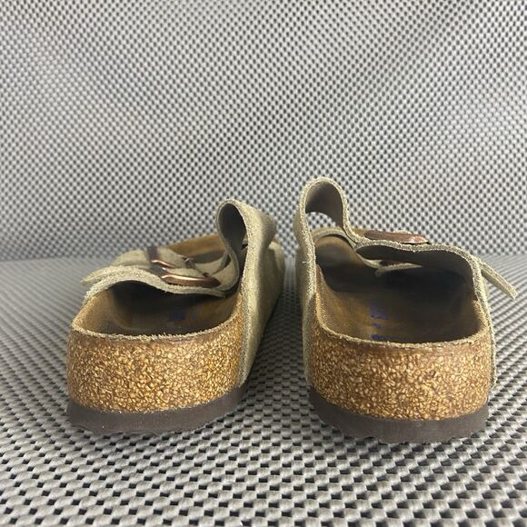 Birkenstock Arizona Sandals 38 L7 M5 Taupe Adjustable Strap Made In Germany - Picture 9 of 11